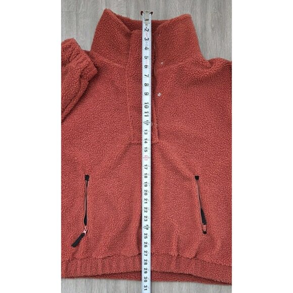 Vital Life Sport Sherpa Pullover Women 3XL Half Snap Fleece Pockets NWT - Picture 12 of 13